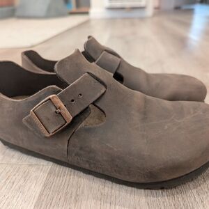 Birkenstock Unisex London Habana Leather Shoe